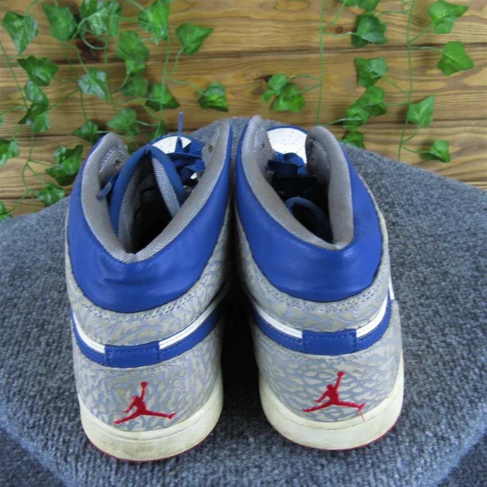 Jordan Men 1 Retro Mid True Blue Sneaker Multicolor Leather 11 Medium  Used 2025